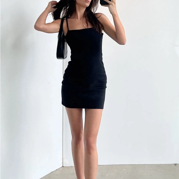 OAK + FORT PONTE KNIT mini dress - Picture 1 of 4